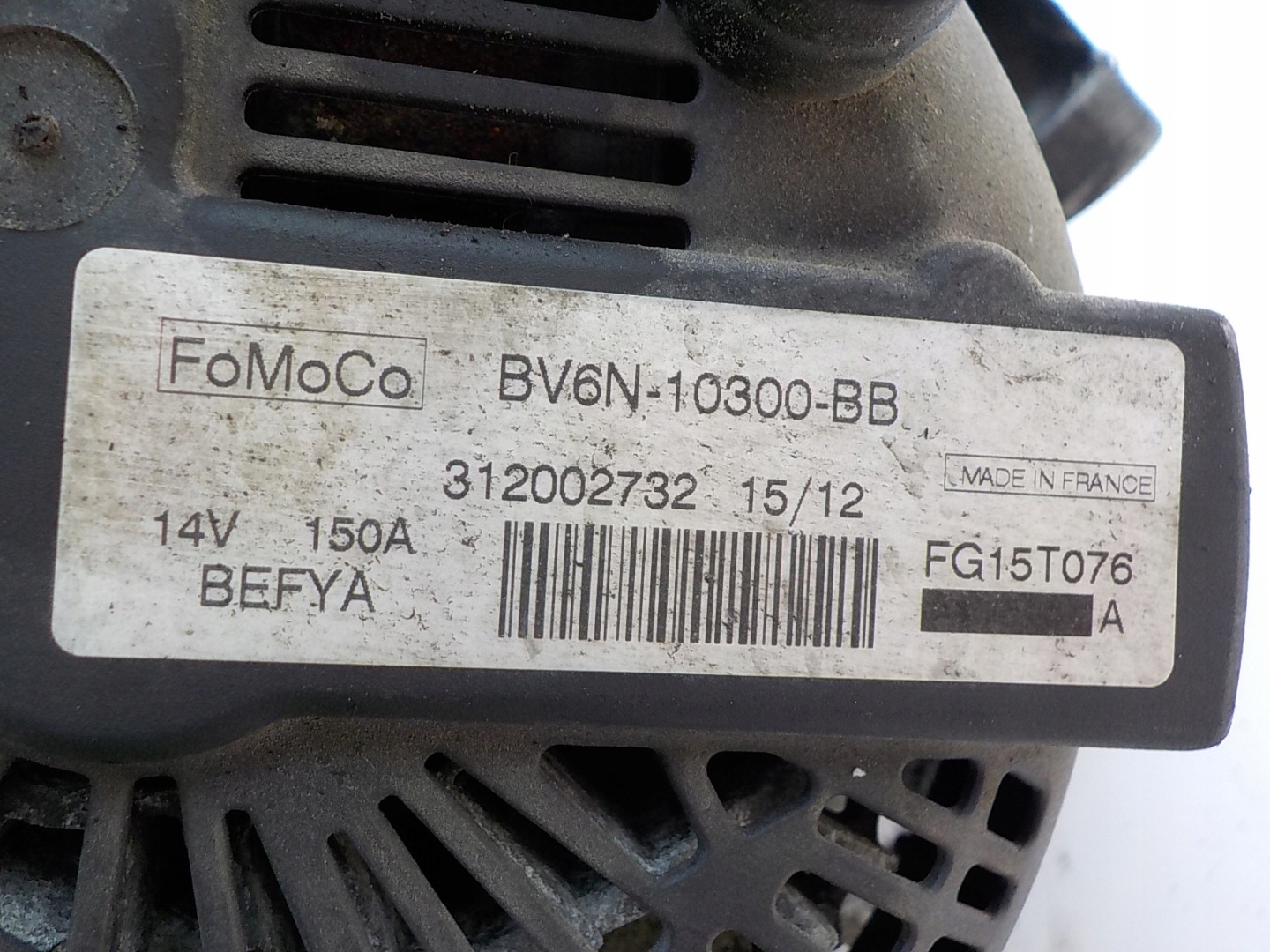 FORD FOCUS III MK3 1.6 ECOBOOST ALTERNATOR BV6N-10300-BB