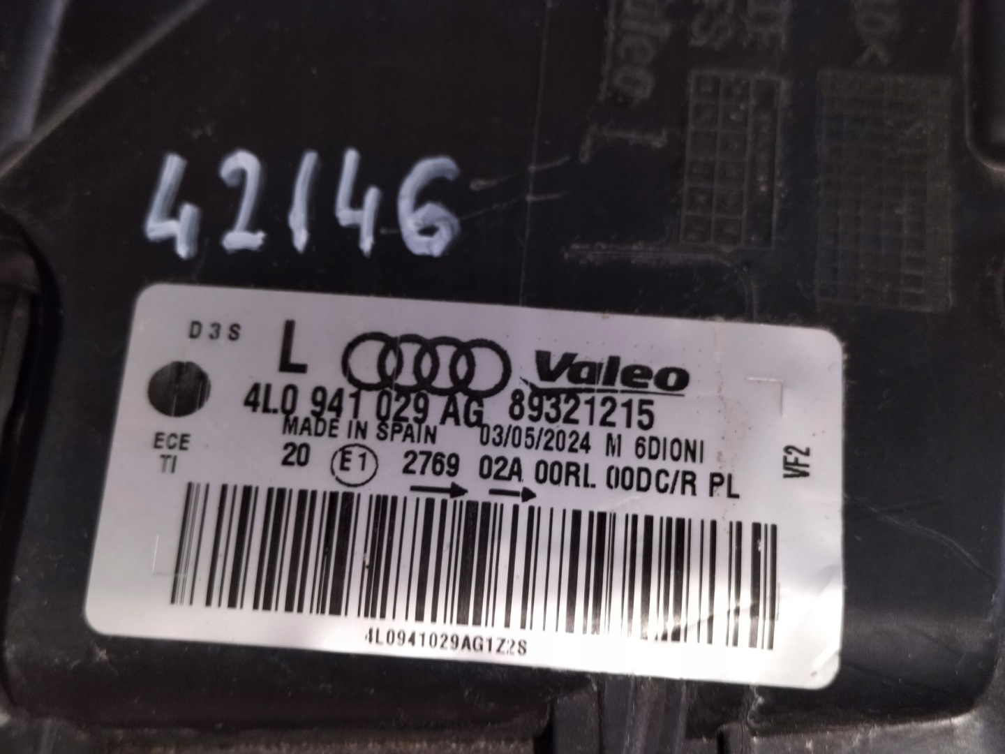 light front reflektor left AUDI Q7 LIFT 09-15 XENON