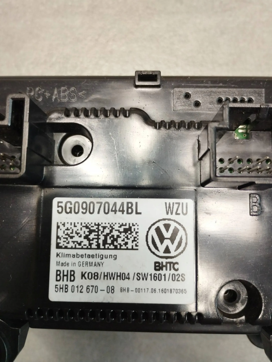 VW Golf VII Unite commande clima 5G0907044BL