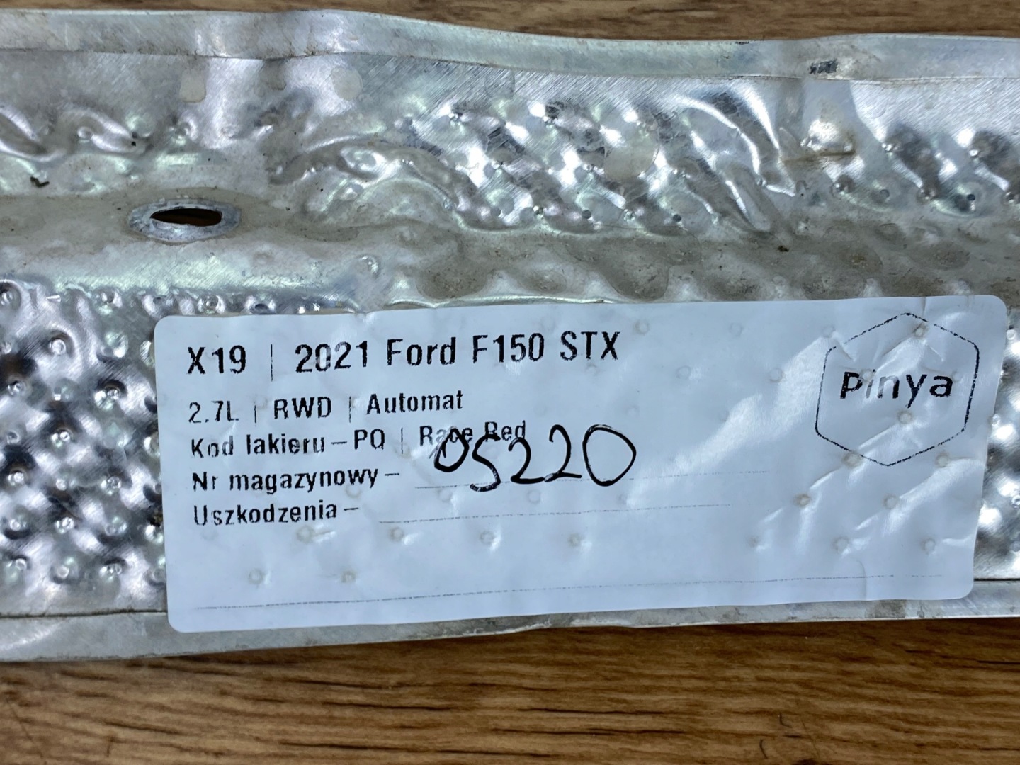 Blende Abdeckung termiczna Ford F150 2021+ USA