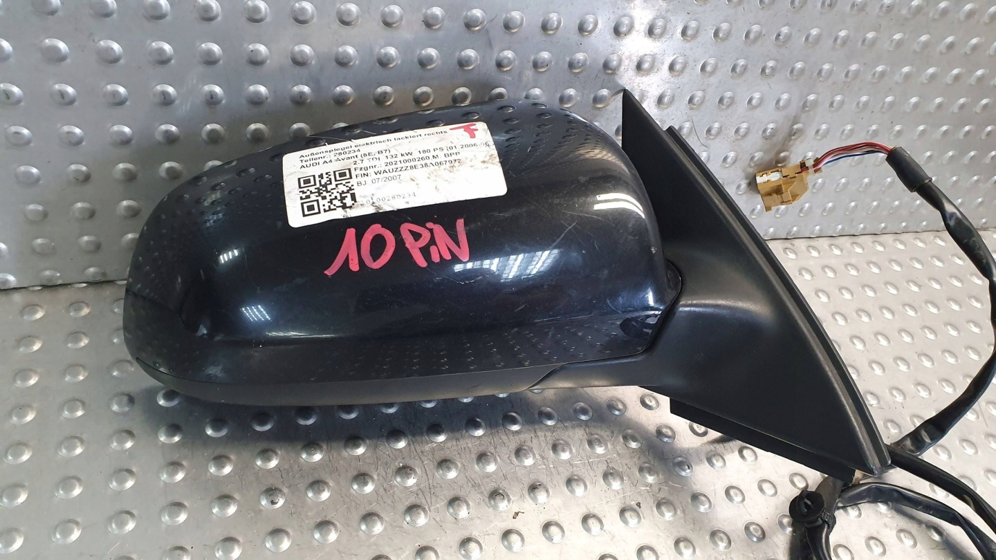 mirror right AUDI A4 B7 FOTOCHROM 10 PIN 04