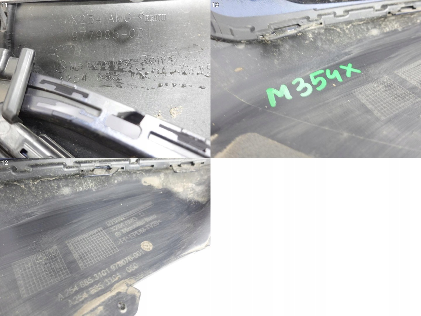 MERCEDES GLC II X254 C254 AMG 22- bumper SPOILER front *6XPDC*