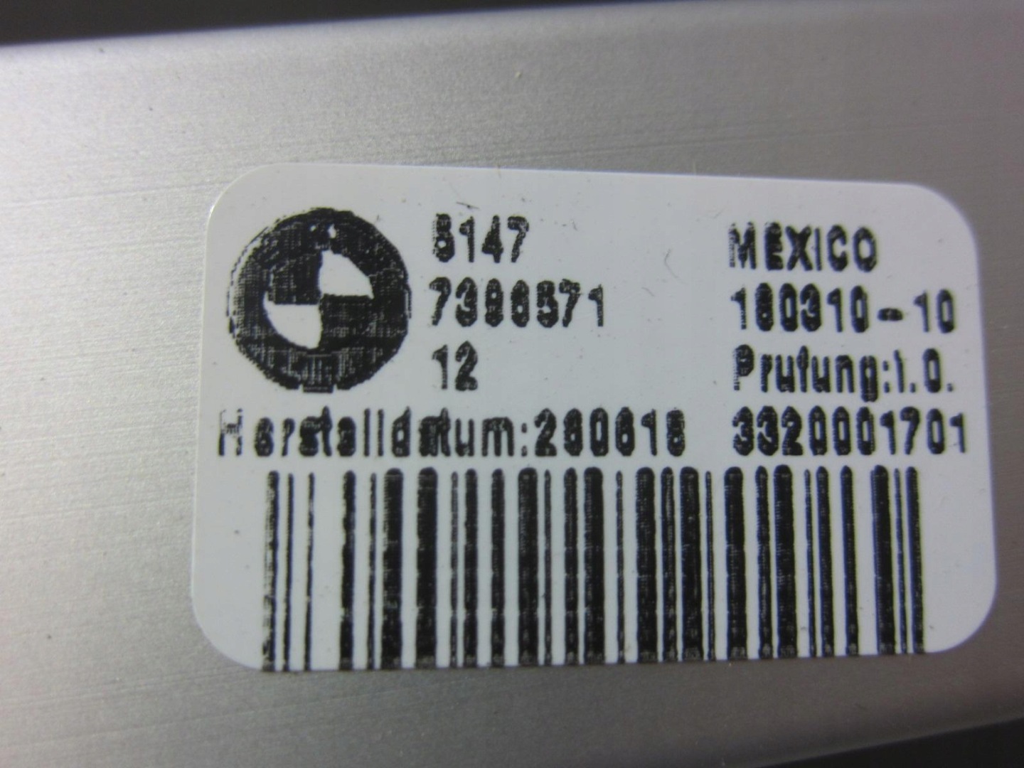 BMW X3 G01 X4 G02 rail MOCUJACA boot left 7396571 51477396571