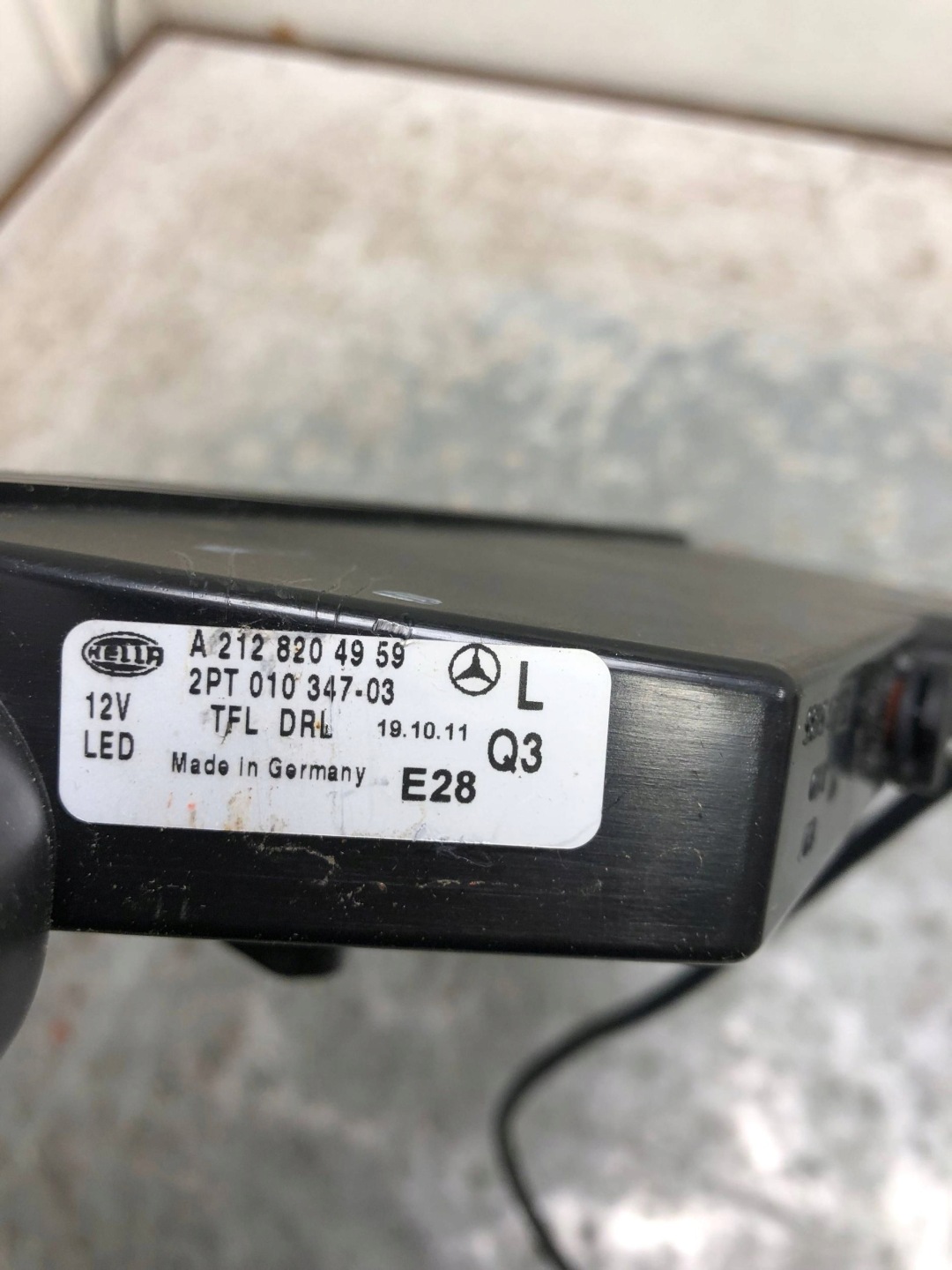 light DRL left front MERCEDES W212 A2128204959