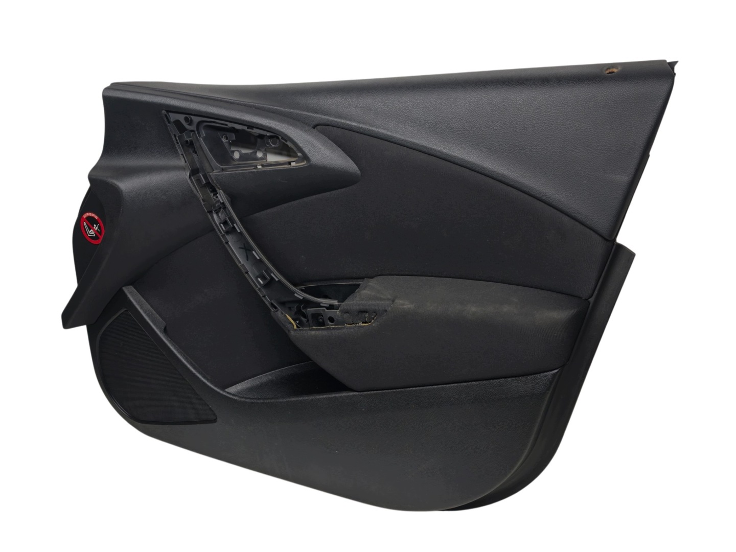 OPEL ASTRA J IV upholstery side door right front black MATERIAL 13315234