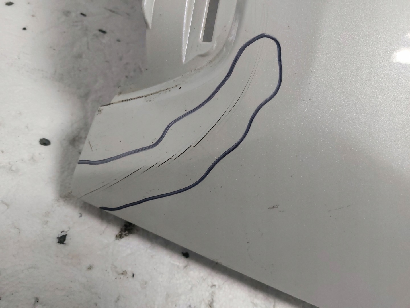 ecke der stoßstange heck links Toyota Rav4 V 19