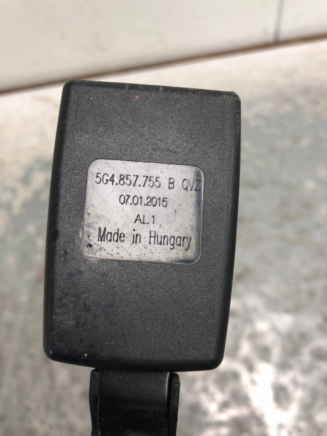 gurtschloss links vorne VW GOLF VII 5G4857755B