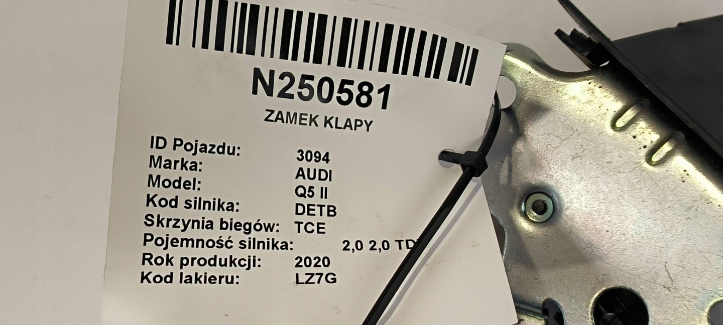 lock bonnet 80A827506A AUDI Q5 II FY