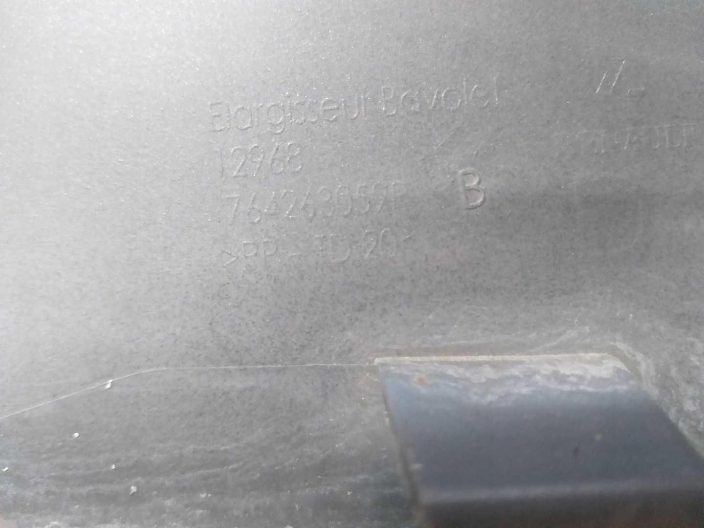 threshold moulding threshold cap right RENAULT ZOE 764263059R