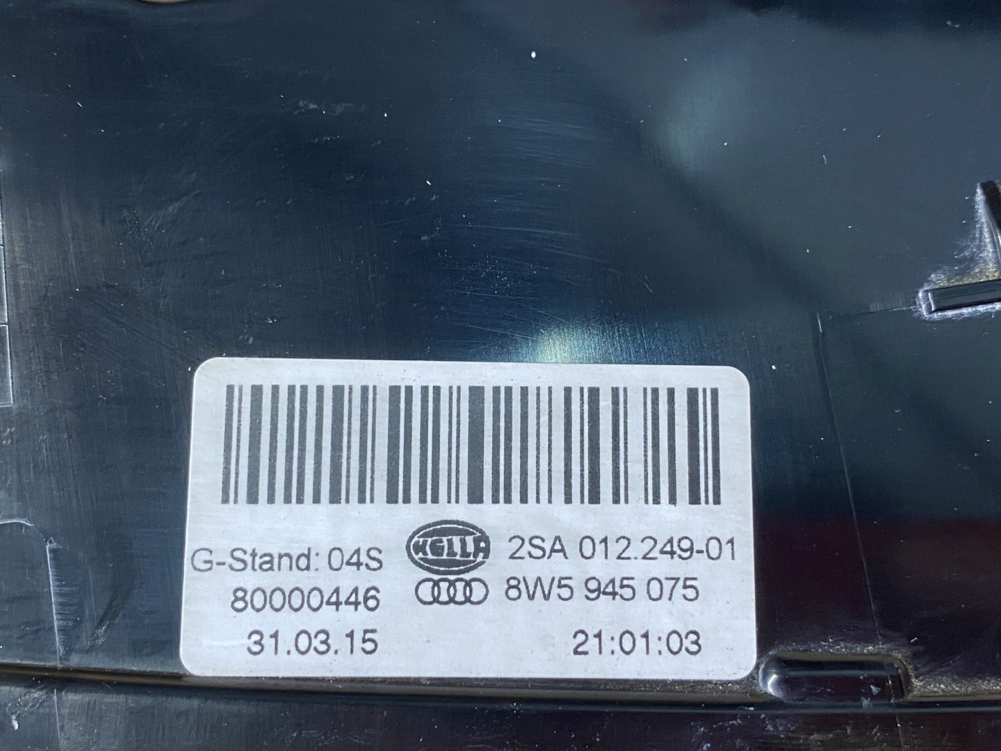 AUDI A4 8W B9 sedan light left rear part 8W5945075