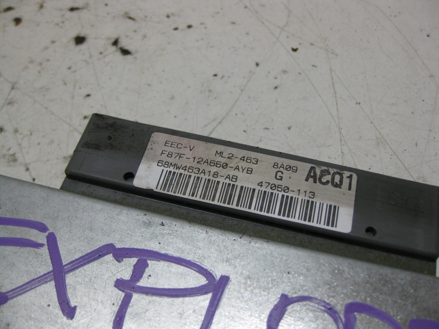 FORD EXPLORER II FL 98R 4.0 V6 computer control unit of the engine F87F-12A660-AYB