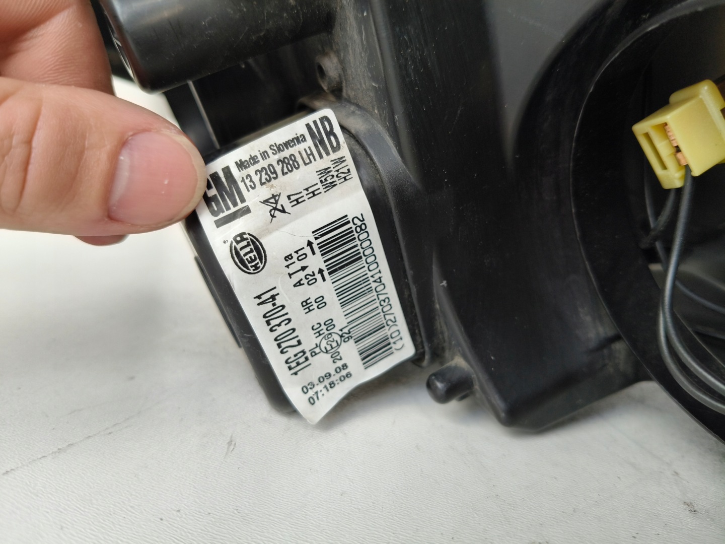 light left REFLEKTOR OPEL ASTRA III 3 H 07-09 LIFT
