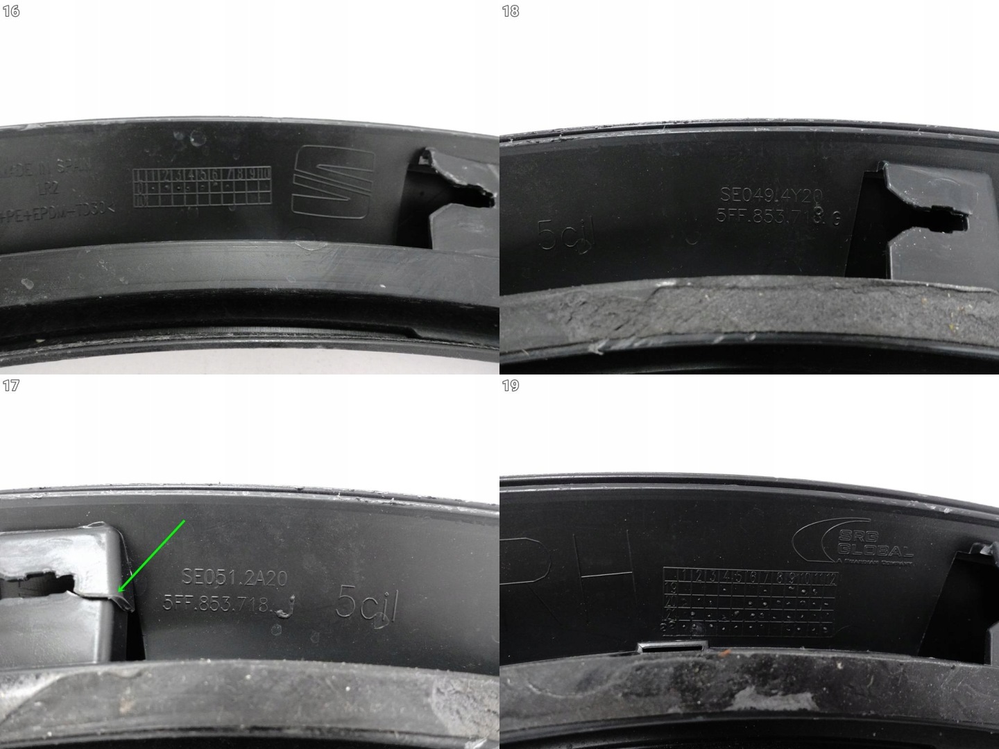 CUPRA FORMENTOR 5FF 20- moulding cover cap for fender right front