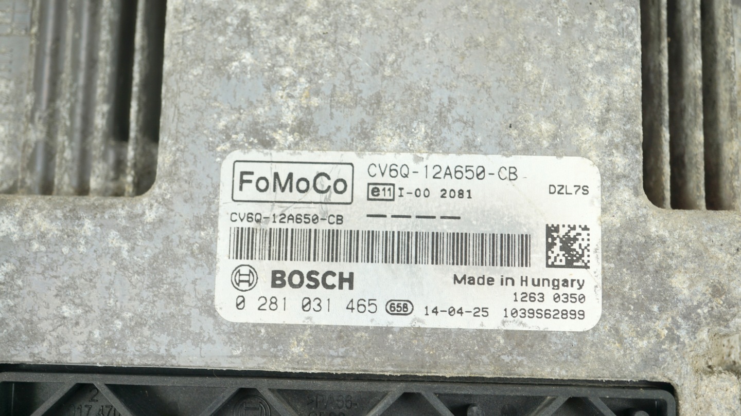computer motore FORD FIESTA 7 MK7 VII 1.6 TDCI 0281031465 CV6Q-12A650-CB