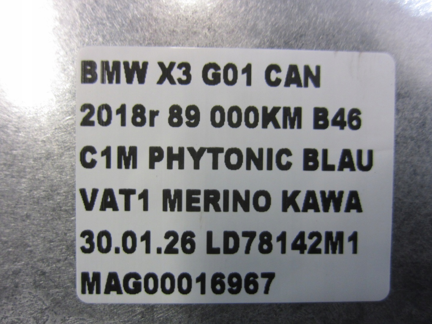 BMW G01 G30 G11 G02 module control unit KAMERY SURROUND VIEW ICAM 66519459780