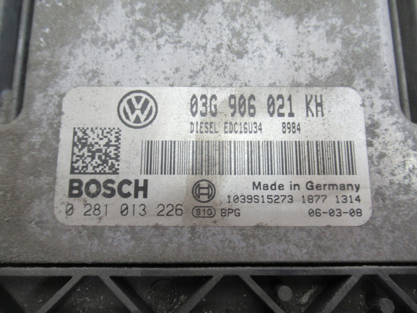 computer control unit 03G906021KH 1.9 TDI VW GOLF V 5
