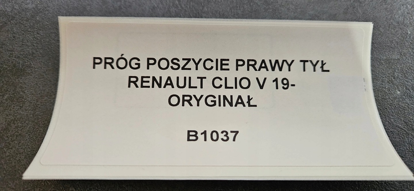 threshold side right rear part RENAULT CLIO V 19- original