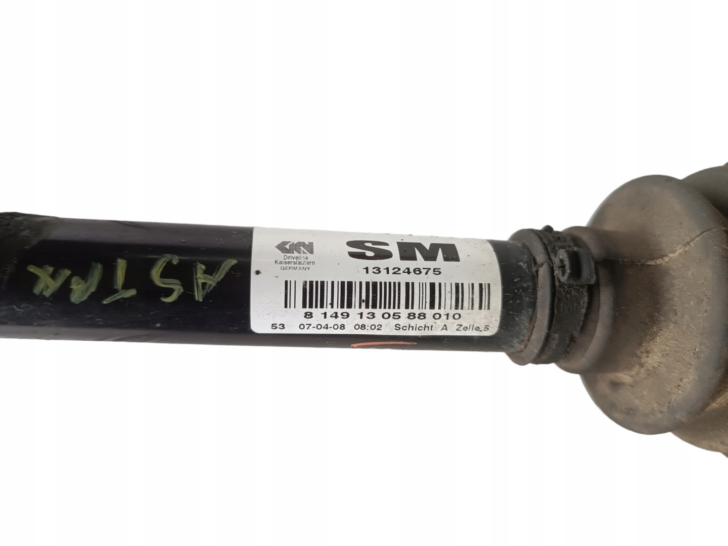 semi-axis left OPEL ASTRA III 1.7 CDTI 13124675