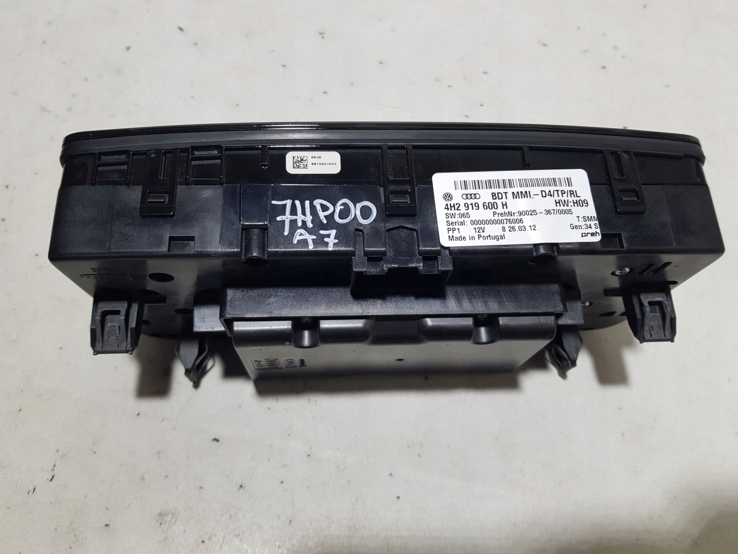 AUDI A8 D4 control panel MMI 4H2919600H