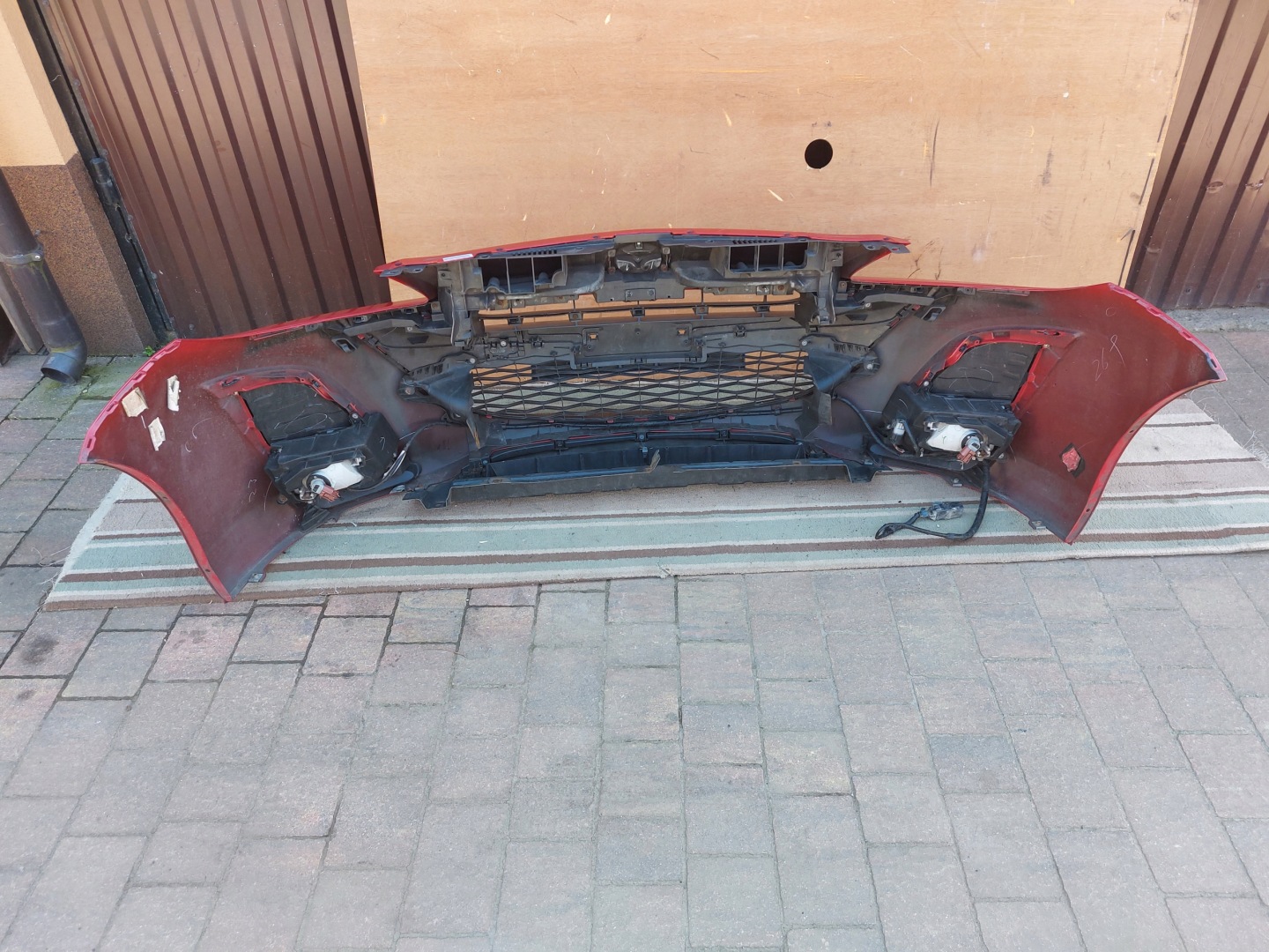 bumper front MAZDA 3 BL 09-11r red 27A