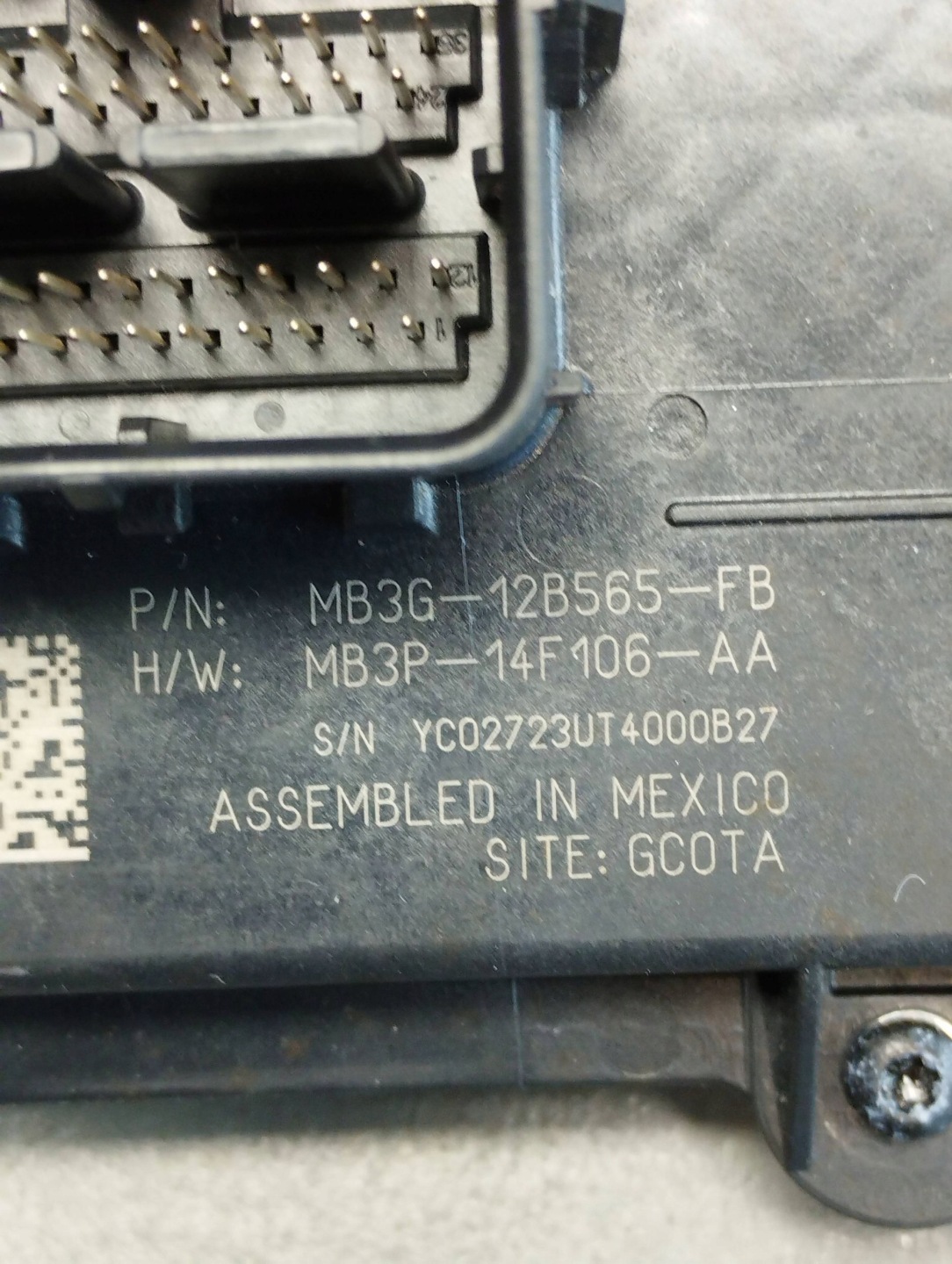 Volkswagen Amarok II control unit gearboxes MB3G12B565FB