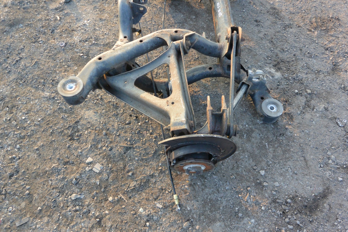 subframe axle beam arm swing rear part AUDI Q7 4L