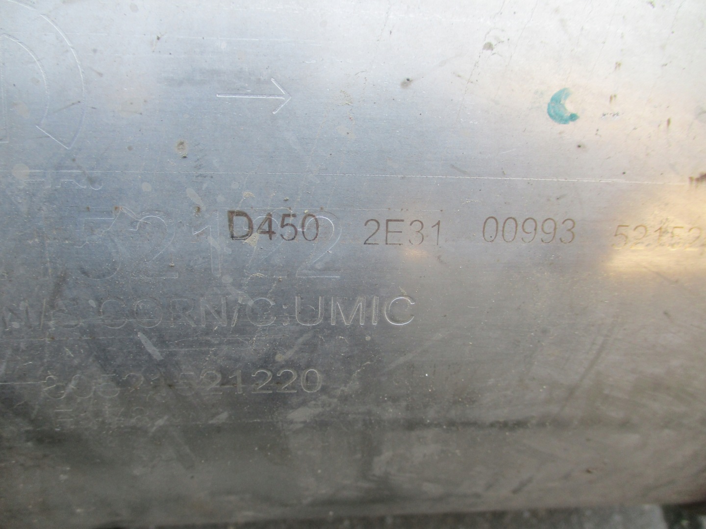 exhaust pipe TLUMIK JEEP RENEGADE catalyst 00521521220