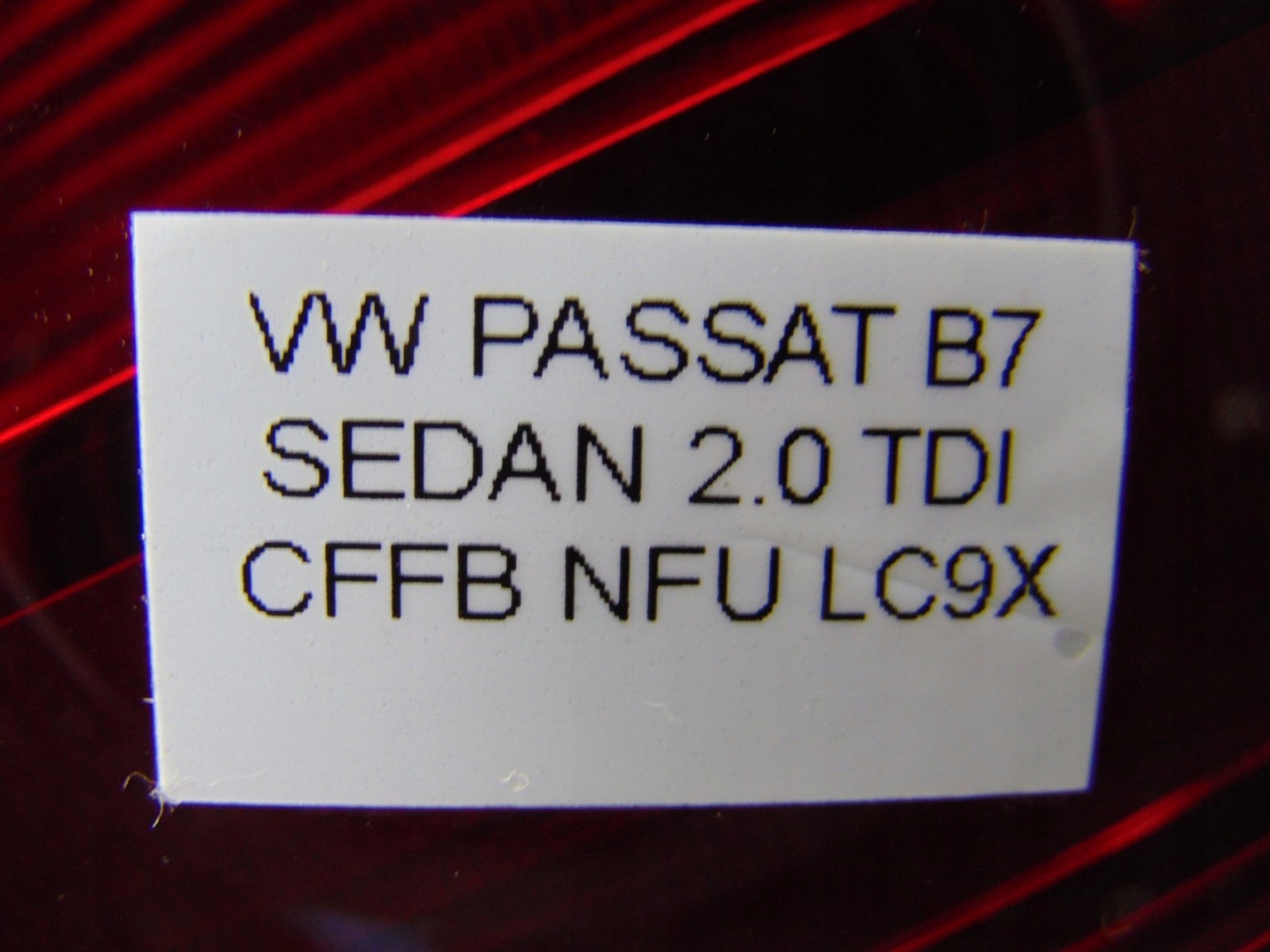 light left left rear part rear VW PASSAT B7 sedan 3AE945095F