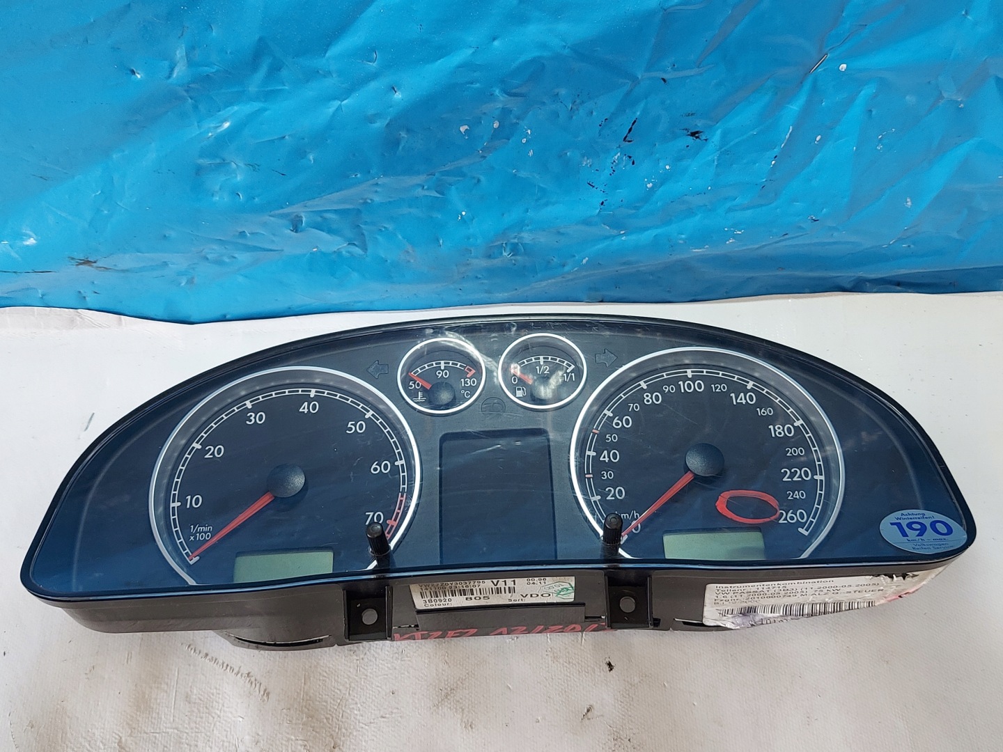 dials clock PASSAT B5 FL 1.6 B 3B0920805