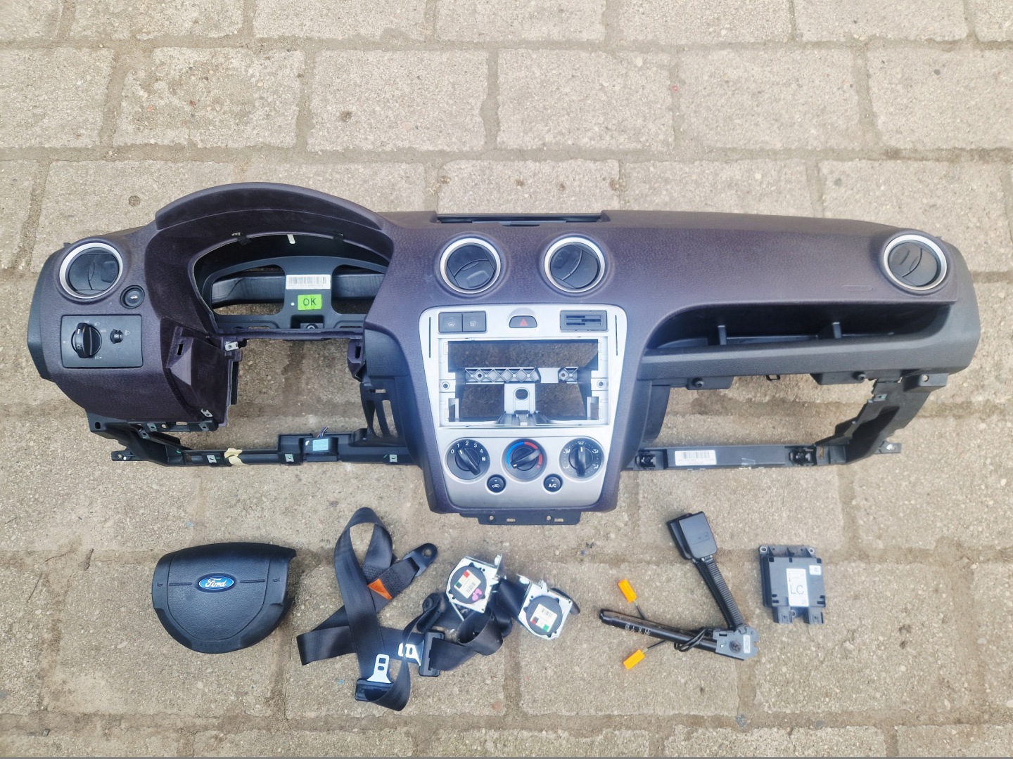 FORD FUSION MK1 LIFT dashboard console airbag SENSOR tension belts KOMPLET