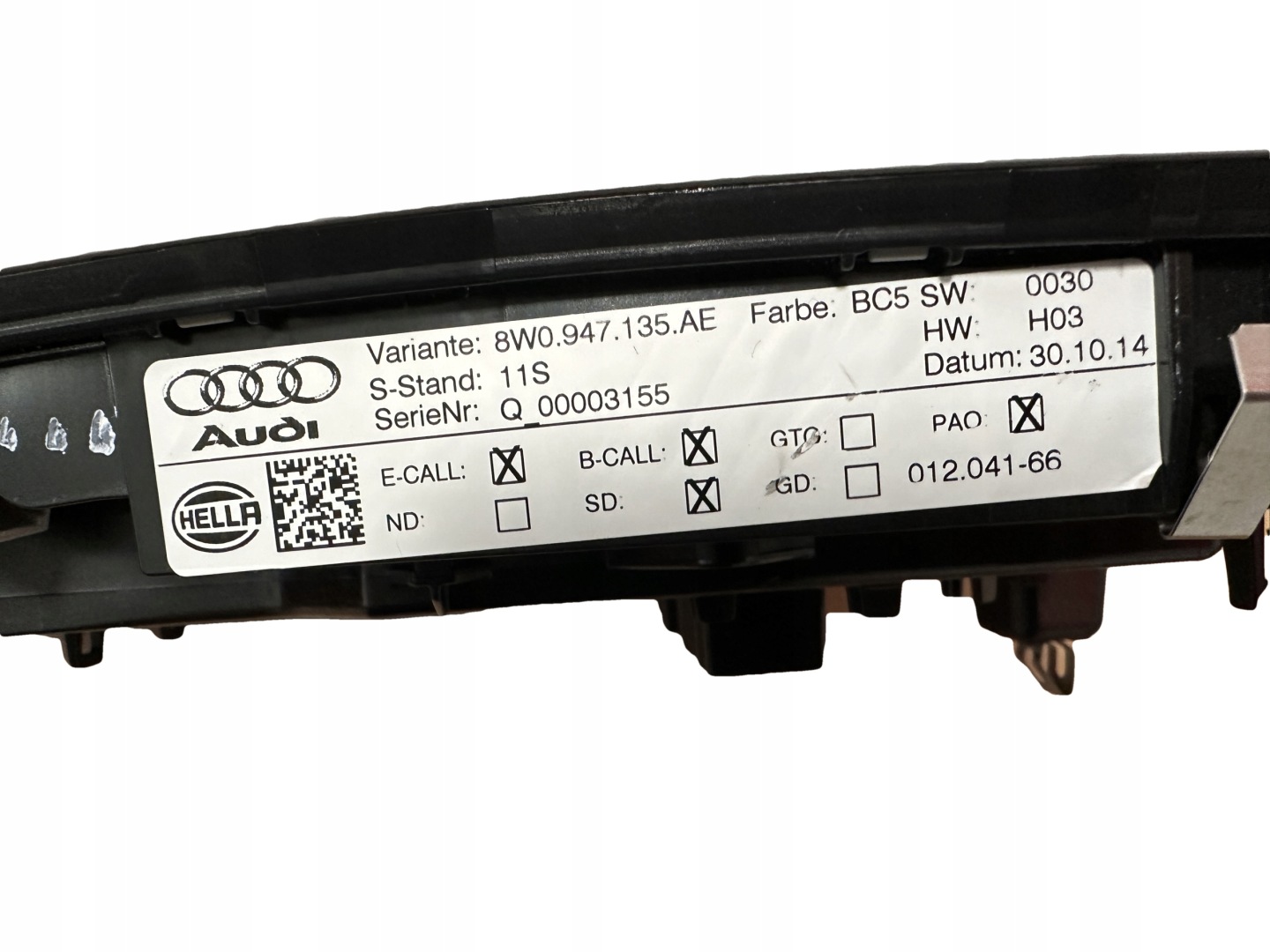 AUDI A4 A5 8W B9 feu interne LED 8W0947135AE