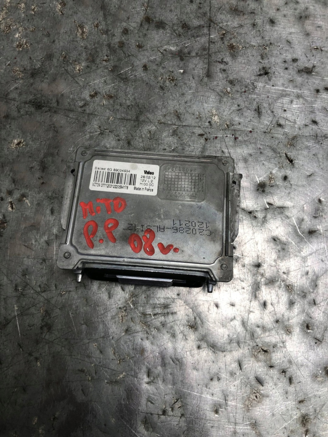 control unit XENON right front ALFA ROMEO MITO 89034934