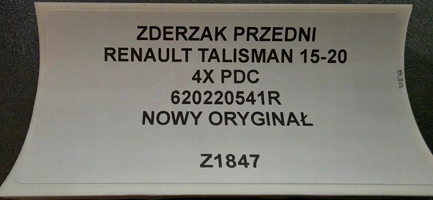 Frontstoßstange RENAULT TALISMAN 15-20 4XPDC neu Original 620220541R
