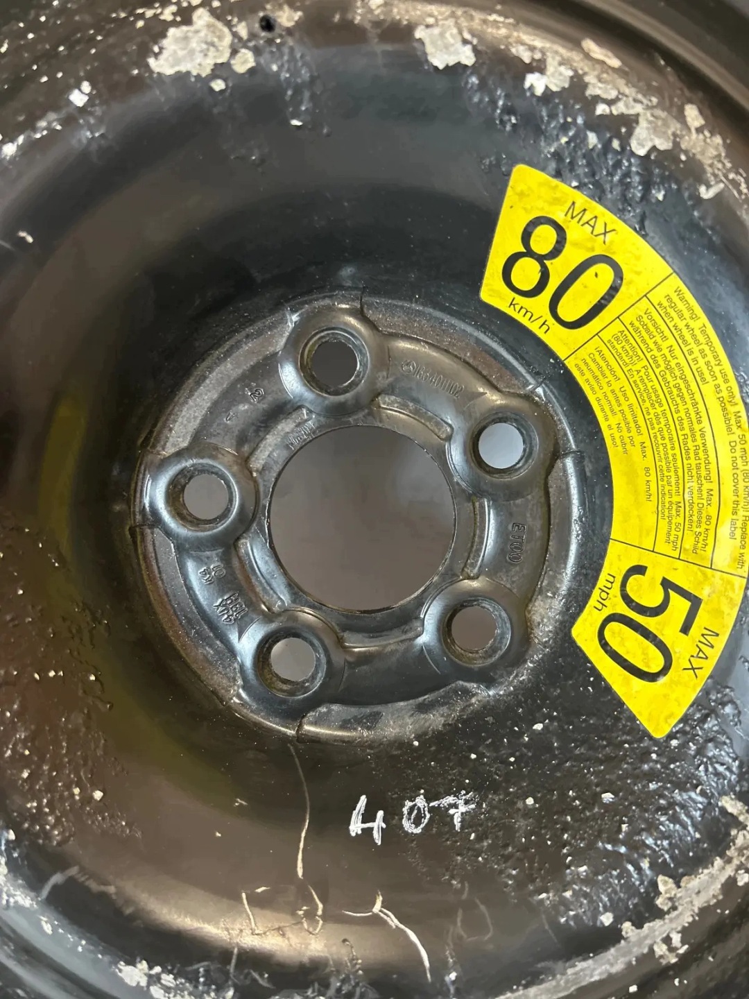 wheel spare Mercedes W163 ML 5x112 155/90/D18 ET00