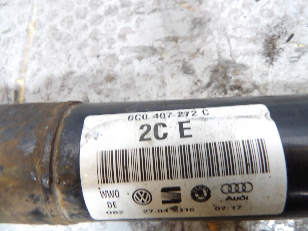 SKODA FABIA III 3 1.4TDI semi-axis right front 6C0407272C