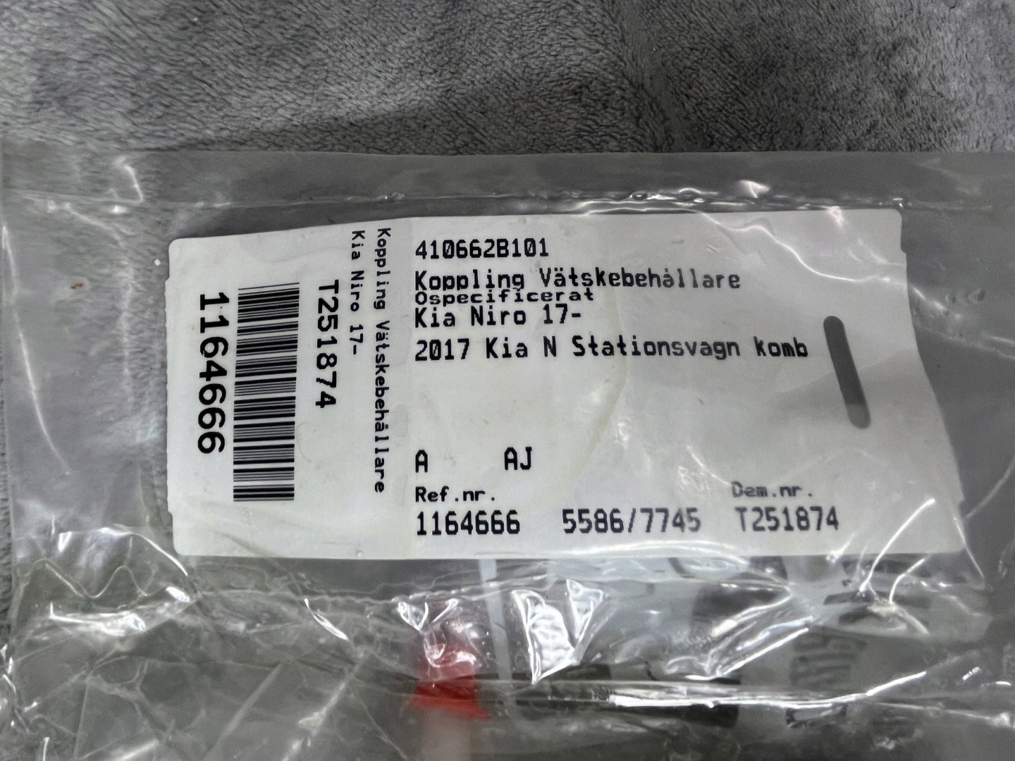 Behälter des Gasses Brems- KIA NIRO 410662B101 !J