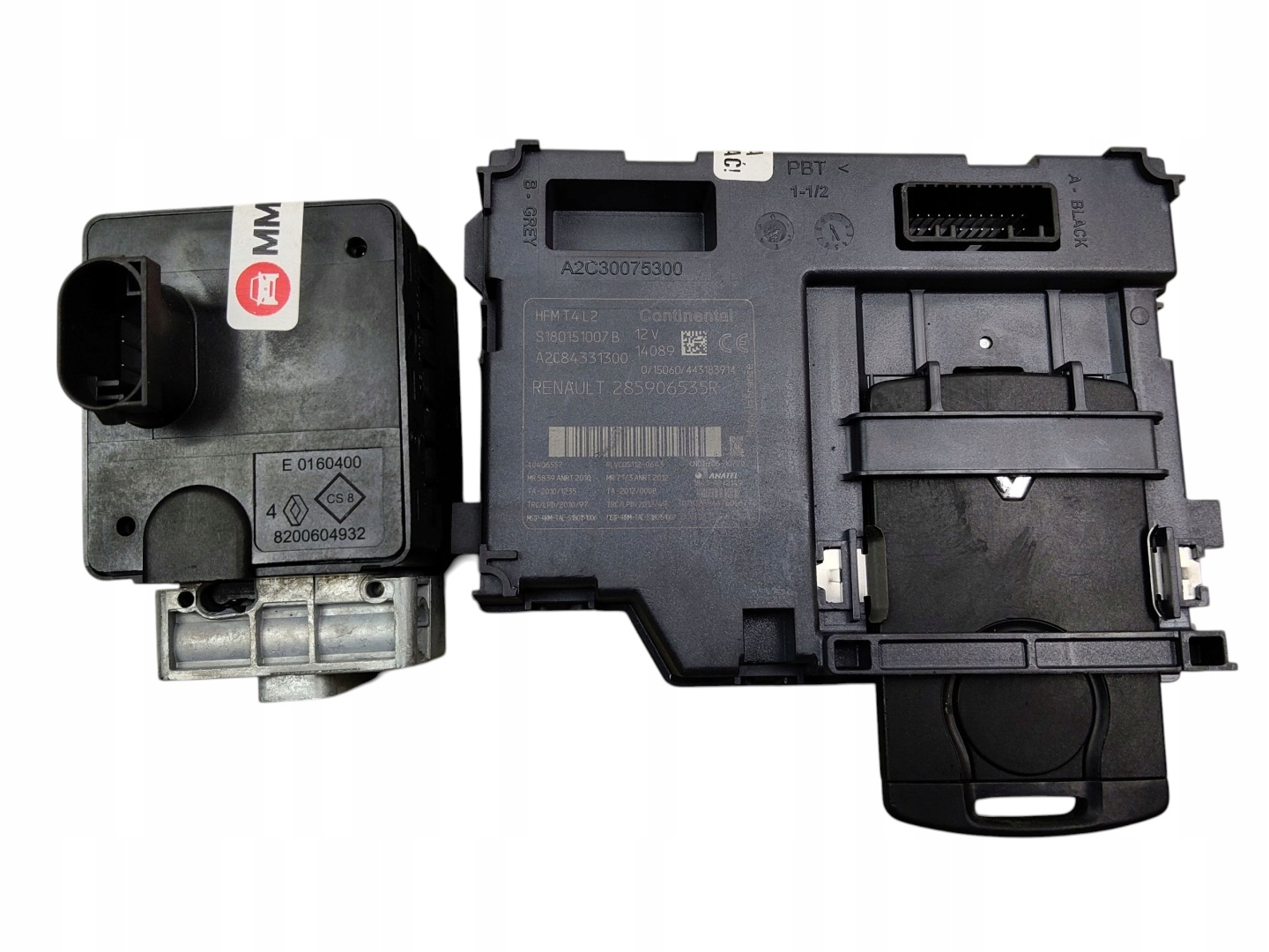 blocking player lock cylinder KARTA RENAULT CLIO IV 4 8200604932 285906535R