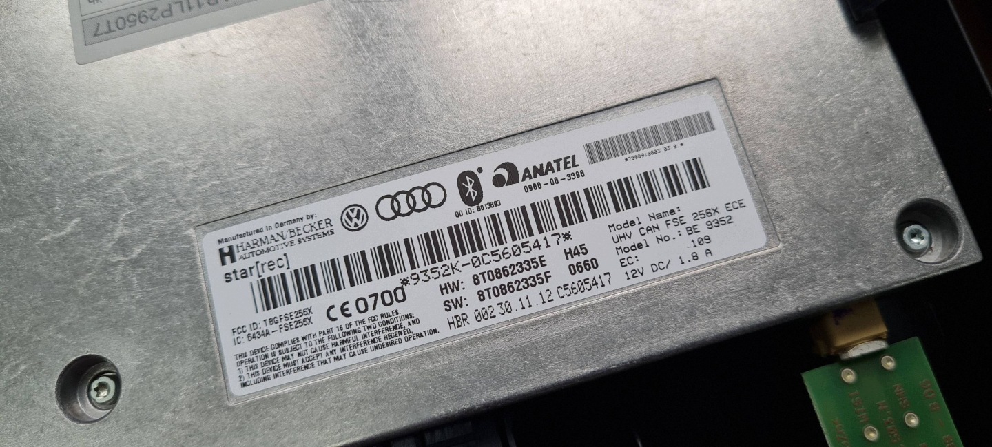 Q5 8R SQ5 LIFT module BLUETOOTH control unit connecting spoiler 8T0862335E A4 B8 A5