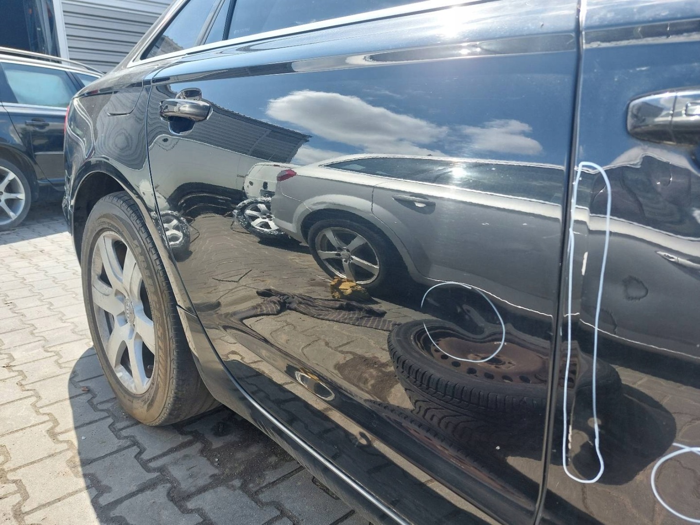 door complete right rear part AUDI A6 C7 LY9B