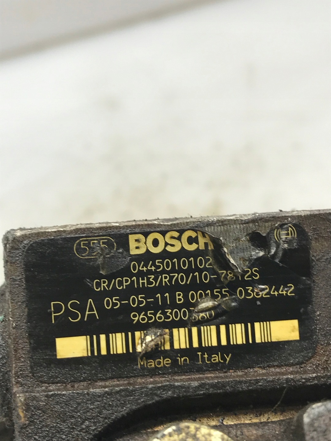Pompa WYSOKIEGO pressione 0445010102 9656300380