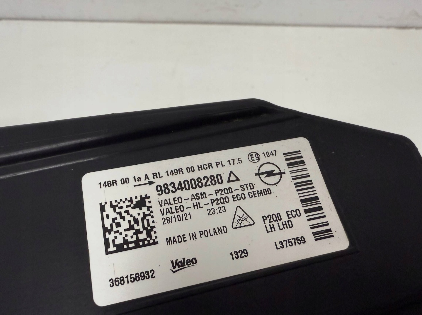 OPEL MOKKA II 2 MOKA light left front 9834008280