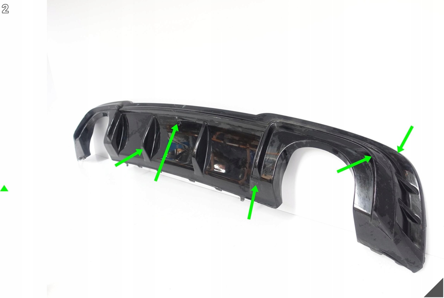AUDI RS3 RS A3 8V 8V4 SPORTBACK LIFT 16-20 SPOILER diffuser W bumper rear part