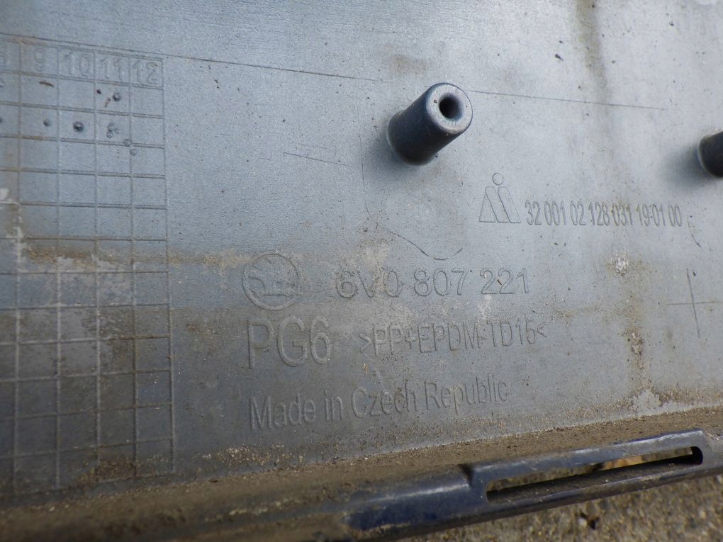 SKODA FABIA III 3 6V0 2014- front bumper