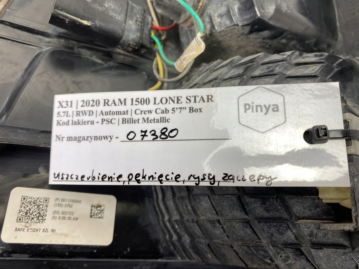 light right rear part Dodge Ram 1500 2019+ USA