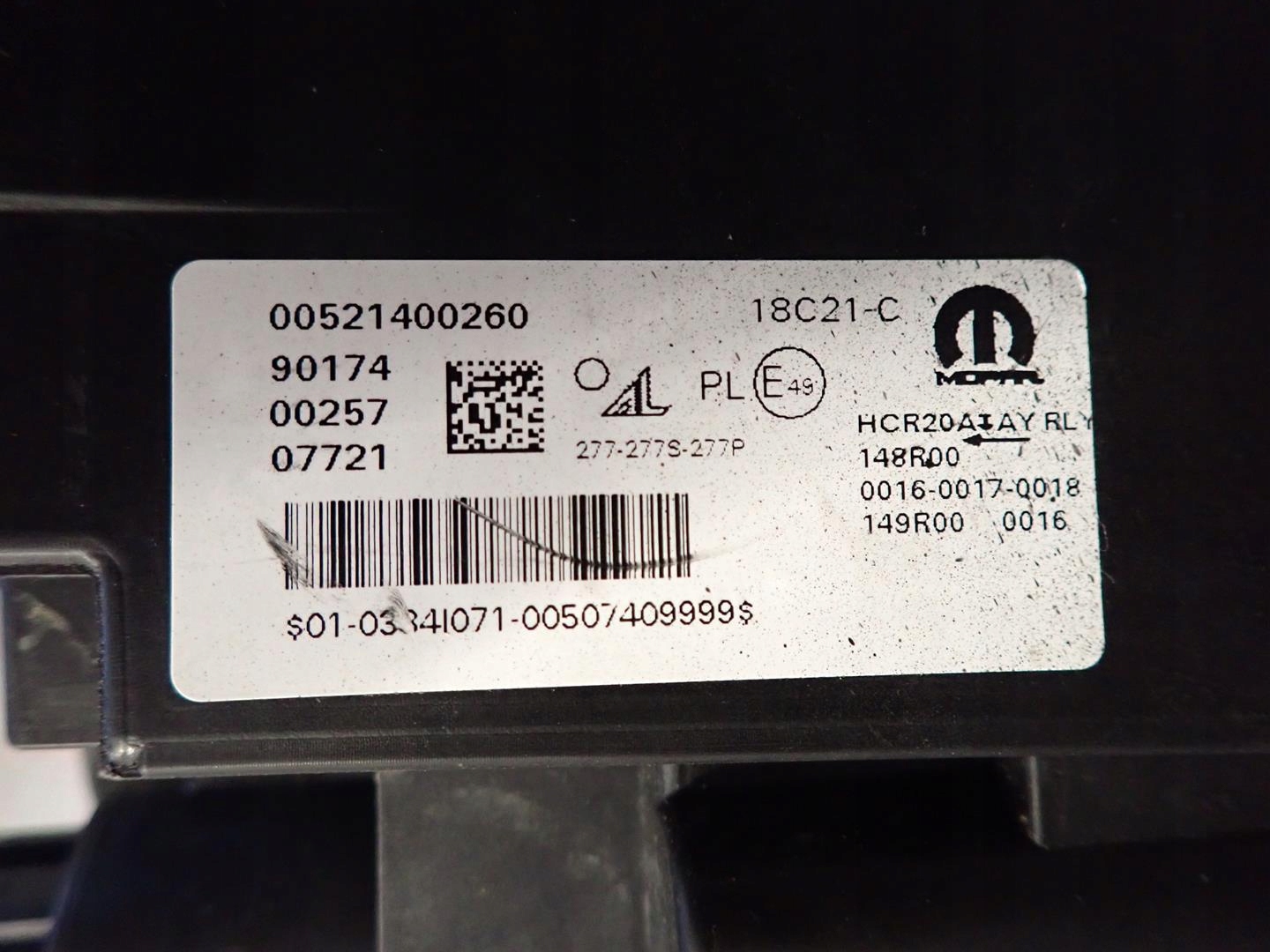 light right front FIAT 500 II 2020- FULL LED 00521400260