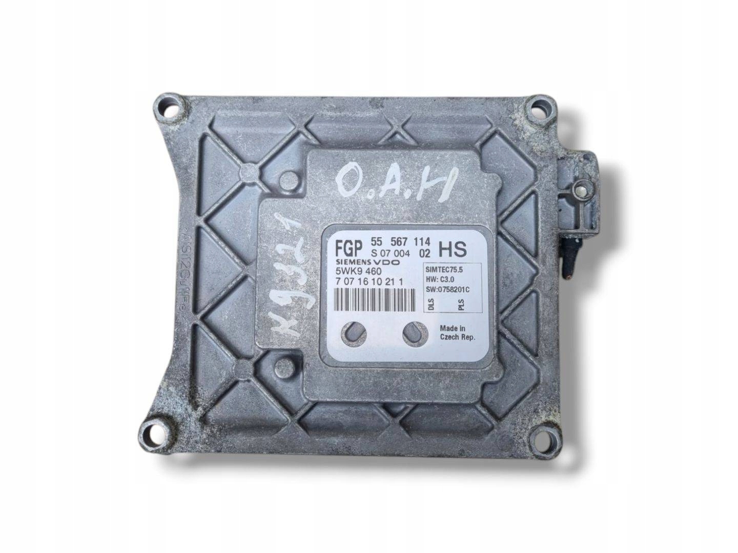 control unit of the engine Opel Astra GTC H facelift 2007 55567114