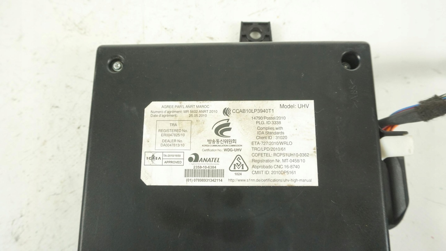 computer compartment module control unit BLUETOOTH VW TRANSPORTER T5 FL 7P6035730M