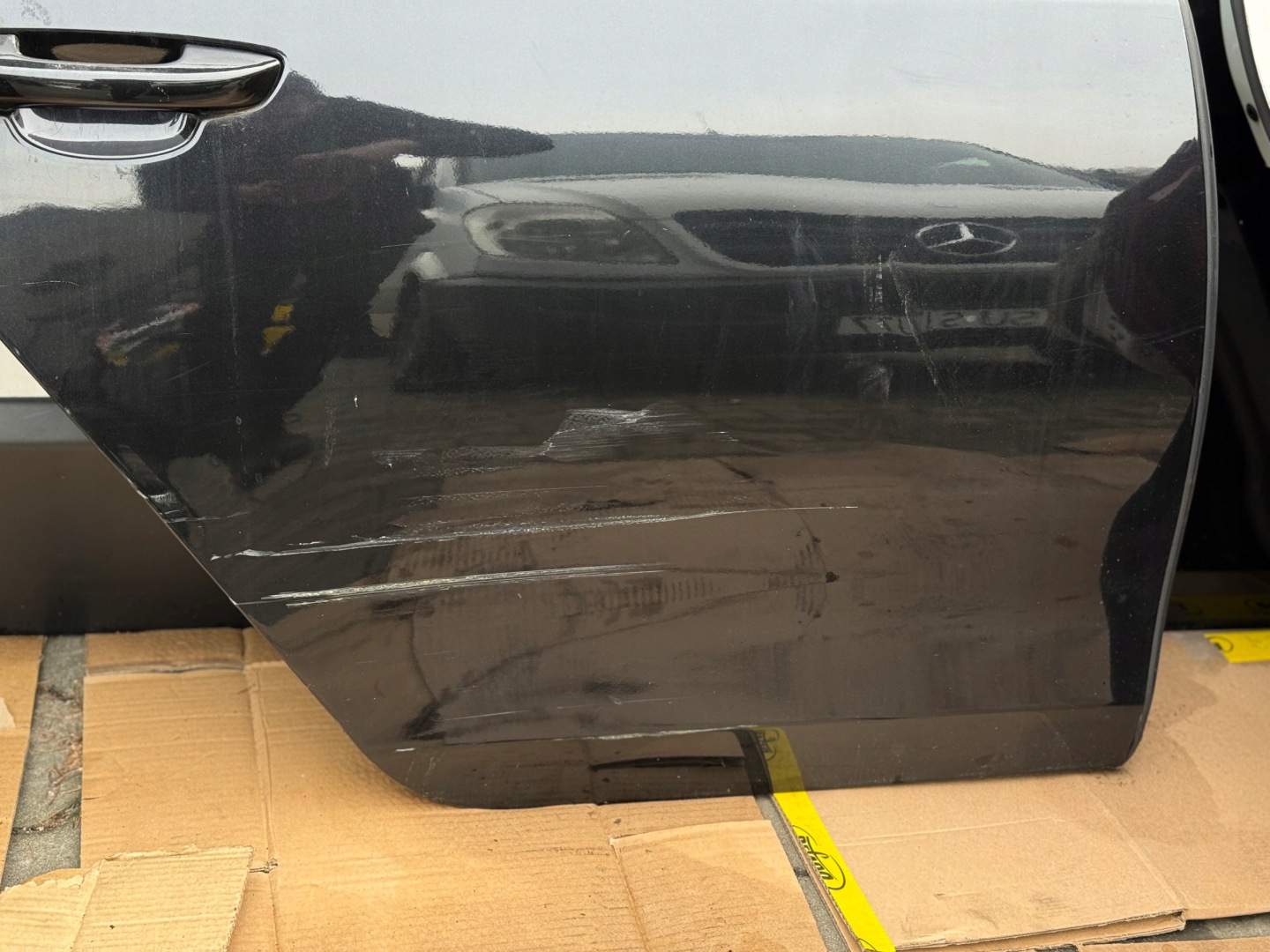 VW GOLF VI HB 5D complete door right rear part rear. LC9X black