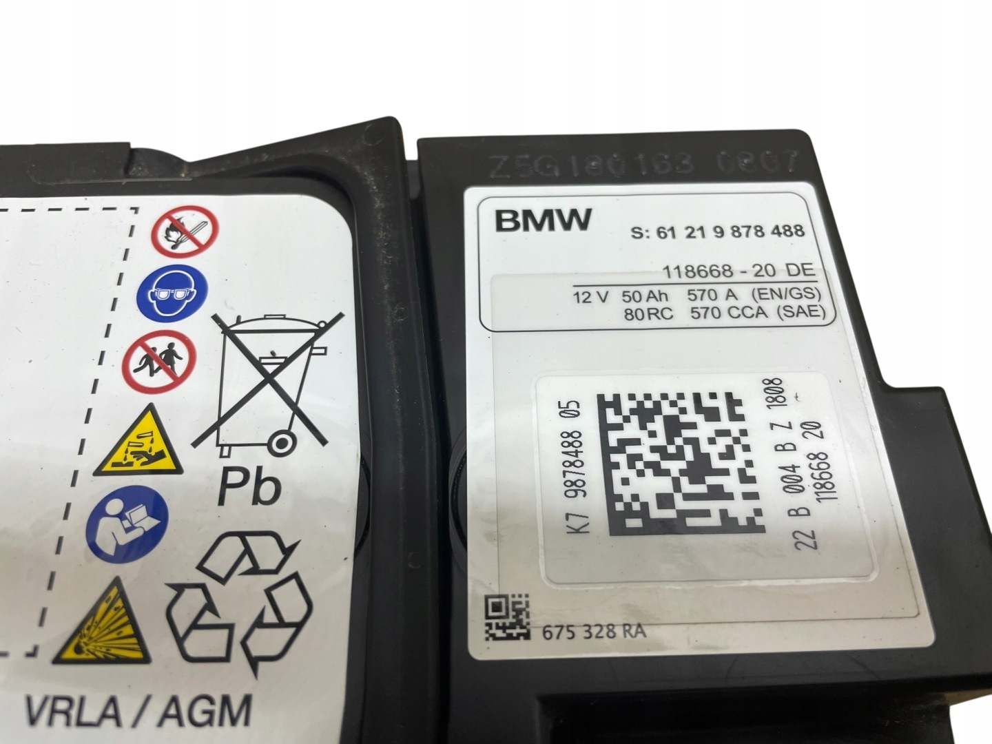 AKUMULATOR AGM START-STOP 12V 50AH 570A BMW / MINI 2022R Original