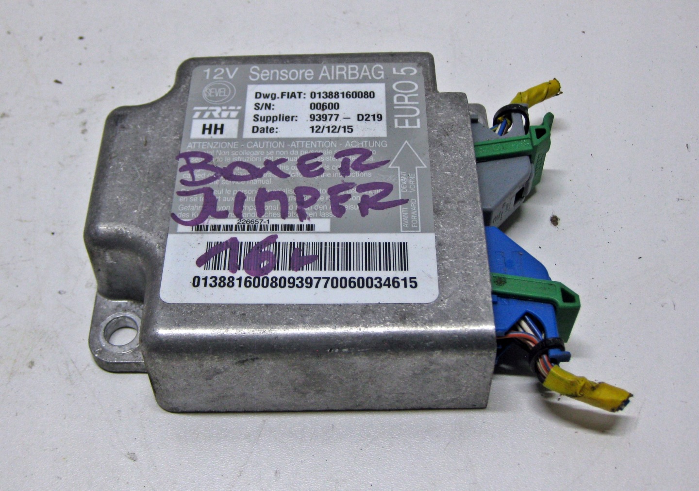 BOXER JUMPER DUCATO LIFT III SENSOR airbag 01388160080